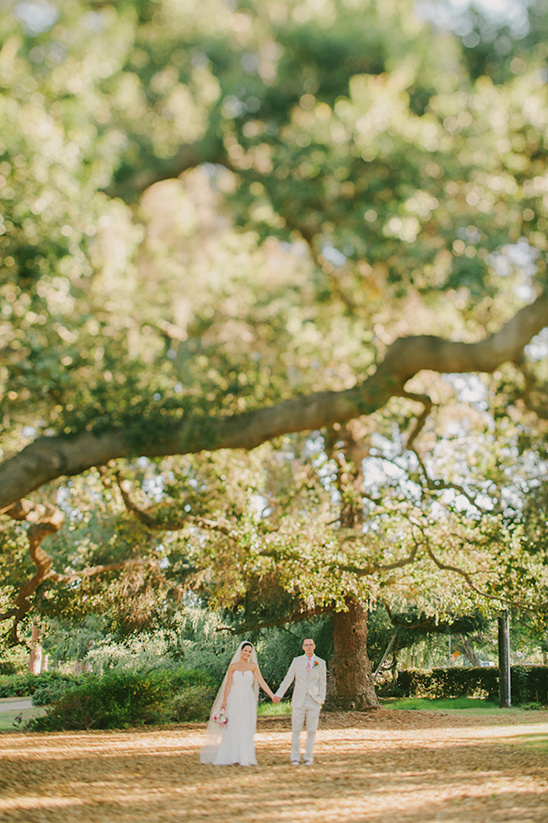 Intimate Peach & Pink Pinwheel Wedding: Molly & Curtis's DIY Celebration