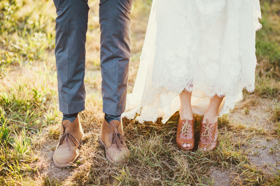 Handmade Farm Wedding with Vintage Shoes