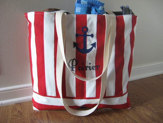 Nautical Wedding Tote Bags: Personalized Gifts