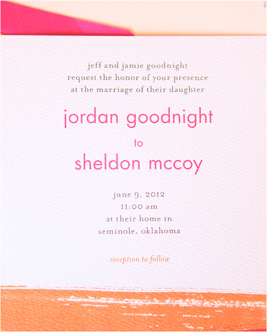 Whimsical Pink Orange Wedding in Oklahoma