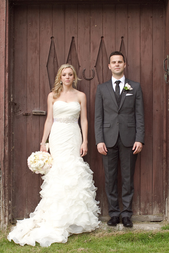 Rustic Peach Wedding on a Horse Farm: Jennifer & Alex's Dream Day in Toronto