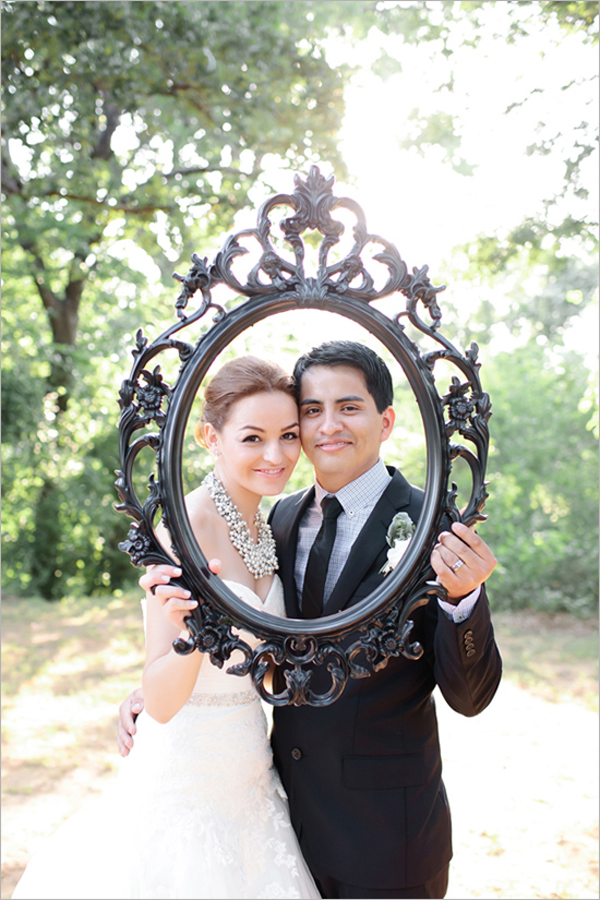 Texas Black and White Vintage Wedding at Hedrick House