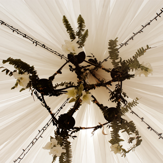 Romantic Outdoor Wedding with Floral Decor and Soft Lighting