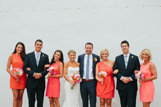 San Clemente Historic Cottage Beach Wedding: Fresh & Colorful
