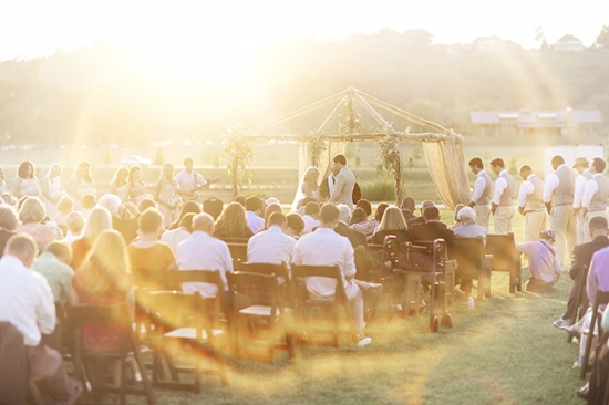 Sunset Wedding Ceremony: Timeless Photography by Glass Jar