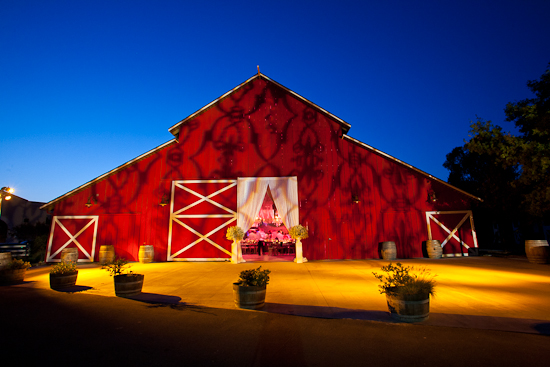Glamorous Barn Wedding at Camarillo Ranch: Peach & Ivory Decor