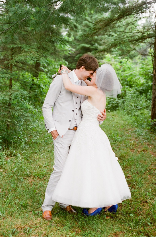 DIY Blue Backyard Wedding: A Crafty Celebration on a Budget