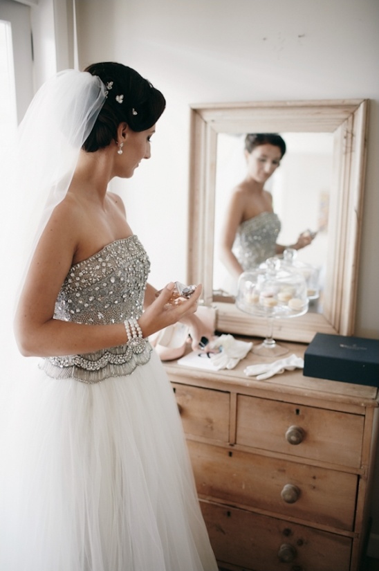 Marina and Hone's Stylish Wedding: Collette Dinnigan Gown & Details