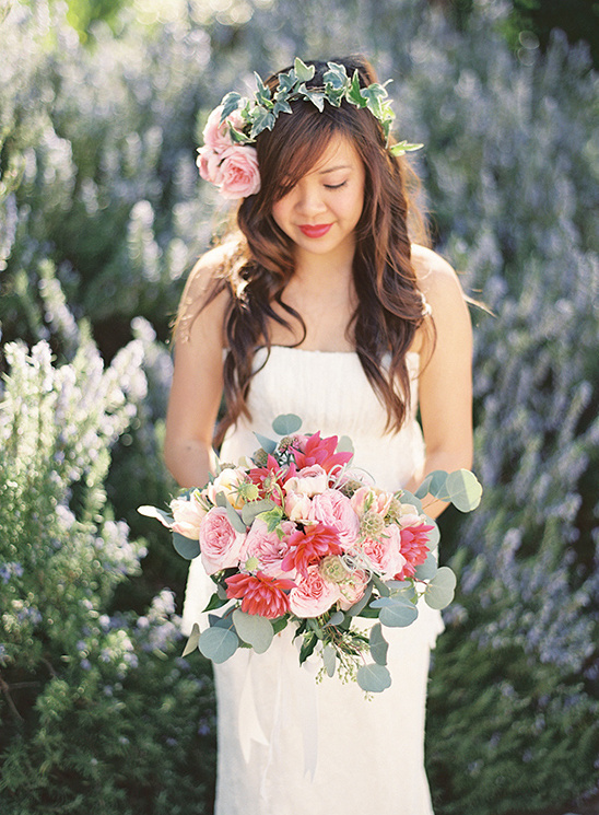 Pretty in Pink Wedding: Romantic Florals, Cute Dog Flower Girl & More!