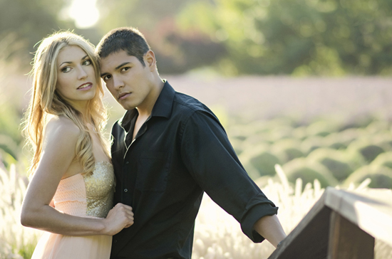 Romantic Lavender Field Love Shoot at Matanzas Creek Winery