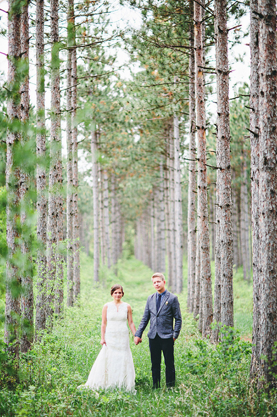 Eclectic Blue Backyard Wedding: DIY Details & Budget Breakdown