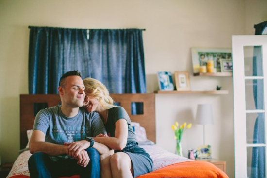 Los Angeles Rooftop Engagement Session: Romantic Urban Love Story