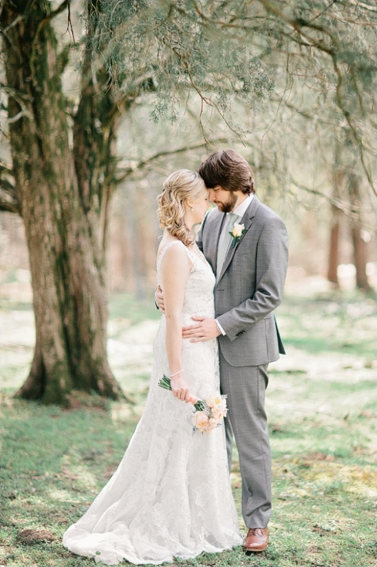 Peach and Cream Georgia Backyard Wedding with Relaxed Vibes