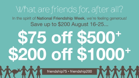 HUGE Savings on Wedding Invitations During Friendship Week!