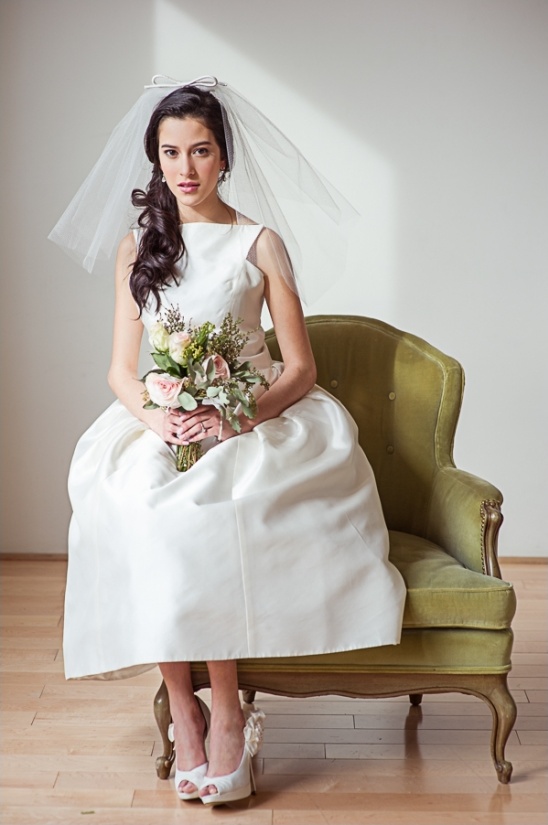 Urban Vintage Wedding Inspiration in NYC with Green and Blue Hues