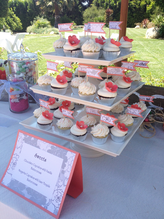 Floral Bridal Shower Cupcakes by Coveted Cakery