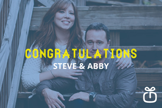 Congratulations Steve and Abby: Wishing you a safe African honeymoon!