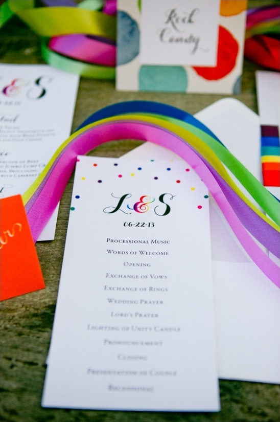 Rainbow Ribbon Wedding Inspiration: A Colorful Celebration