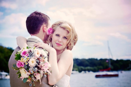 Romantic Wedding Vows: A Couple's Joyful Celebration Captured