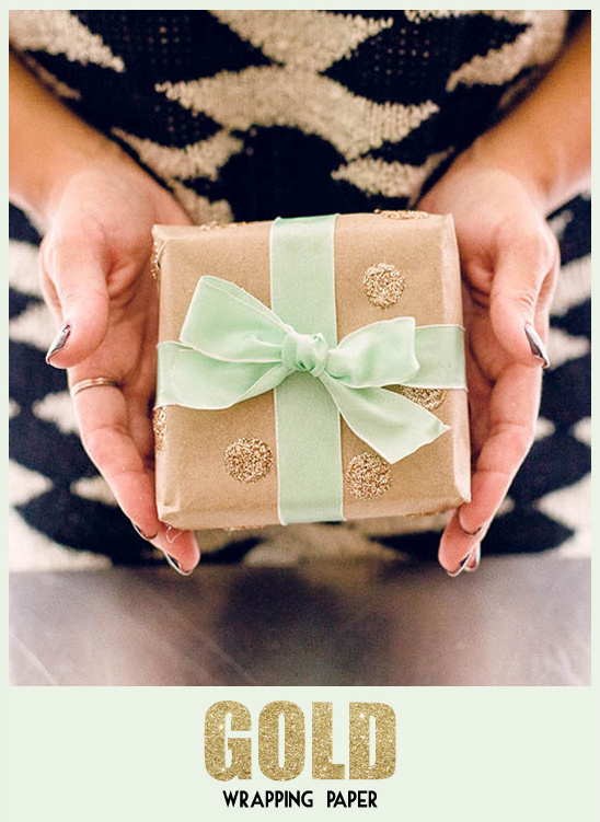 DIY Gold Wrapping Paper: A Sparkly & Easy Holiday Craft
