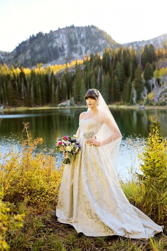 Gorgeous Gold & Purple Fall Wedding Inspiration