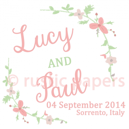 Lucy & Paul's Sorrento Wedding Announcement 2014