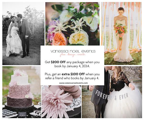 Save on Wedding Planning with Vanessa Noel Events: Limited Time Offer