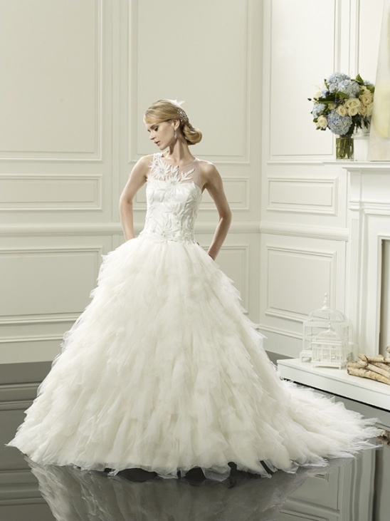 Val Stefani Spring 2014: Layered, Feminine Wedding Gowns