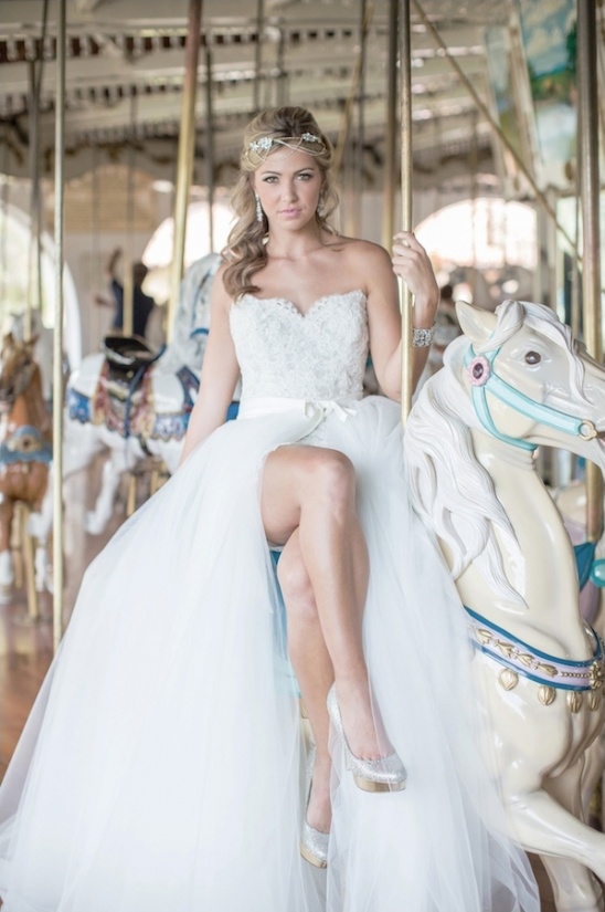 Whimsical Carousel Wedding Inspiration: Dresses, Cake & More
