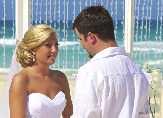 Beach Wedding Bliss: Jenna's Earrings Nation Bridal Jewelry