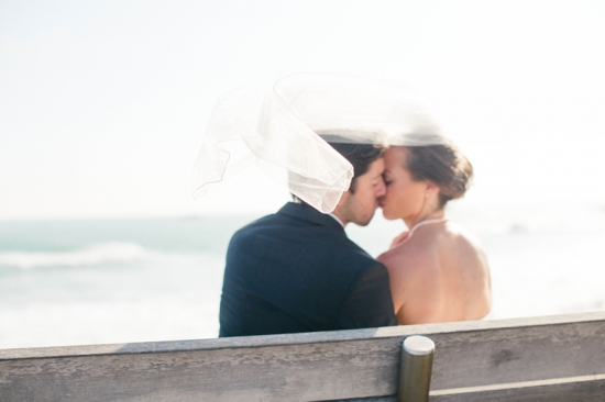 Beach Wedding at Ocean Institute: Romantic Peonies & Travel Theme