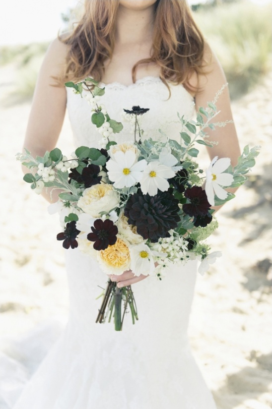Melancholic Beach Wedding Inspiration: A Seafarer's Love Story