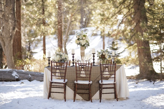 Romantic Winter Wedding Inspiration: Blush, Cream & Gold Styled Shoot