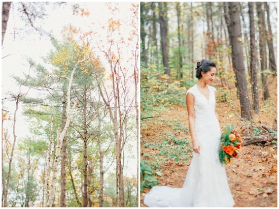 Rustic Country Wedding with Indian Heritage & Woodland Bridal Portraits