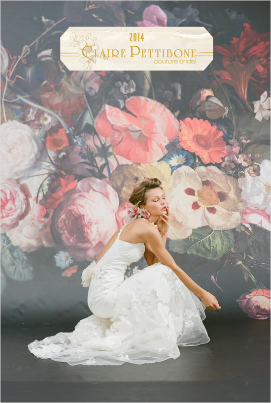 Claire Pettibone 2014 Couture Bridal Collection: Still Life Romance