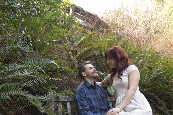 Berkeley Engagement Session: Romantic Garden Photos
