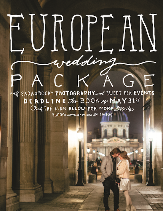 European Wedding Package Deal: Photography & Design in France!