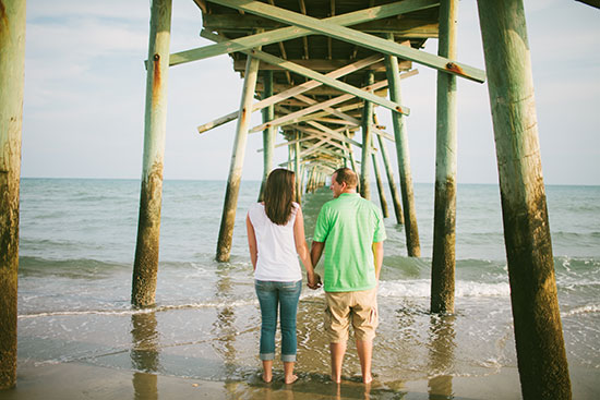 Romantic Morehead City Beach Engagement Session in North Carolina