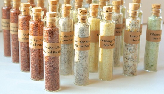 Unique Wedding Favors: Gourmet Flavored Sea Salts