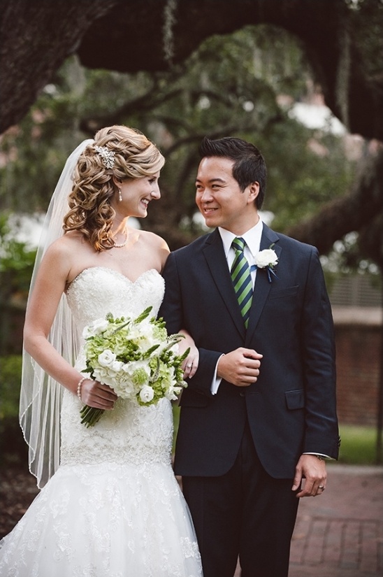 Elegant Navy and Green Southern Wedding in Charleston, SC