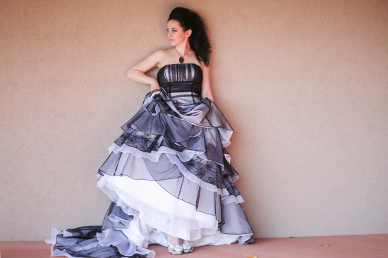 Stunning Black and White Wedding Dresses: Unique Designs & Styles