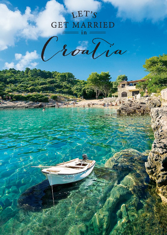 Croatian Island Wedding: A Bride's Stunning Gown & Magical Hvar Venue