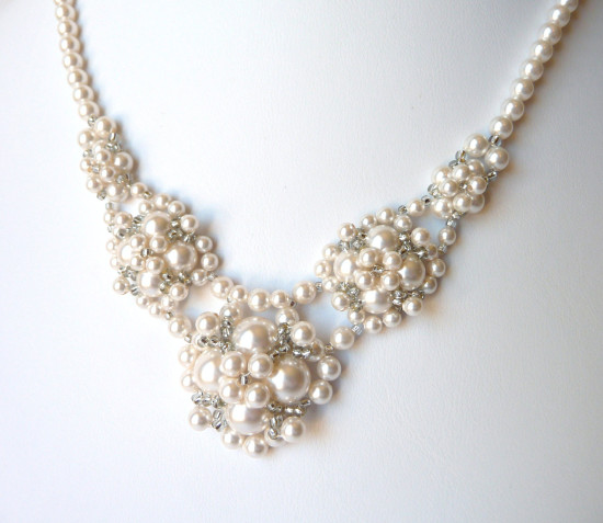 Elegant Pearl Wedding Jewelry: Necklaces & Bracelets Collection