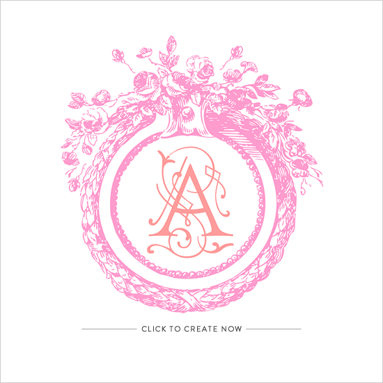 Customize & Print Your Free Antique Wedding Monogram Now!