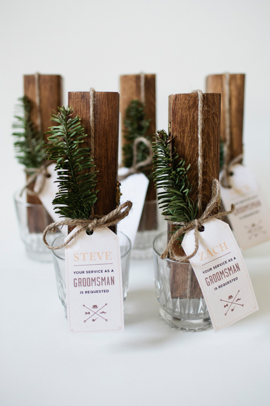 DIY Groomsmen Gift: Cigar Box with Whiskey & Rustic Charm