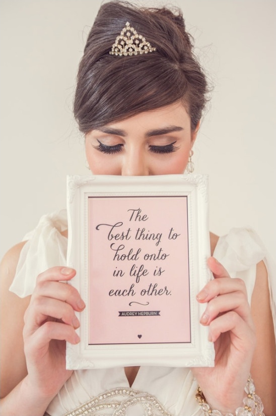 Audrey Hepburn Inspired Bridal Shoot with Vintage Glamour