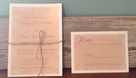 Elegant Lace and Gray Wedding Invitation Suite by Lovely Print Design