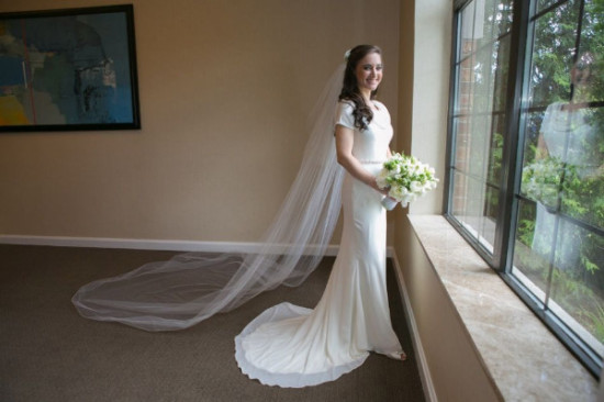 Pippa Middleton Inspired Modest Wedding Dress by Fantasy