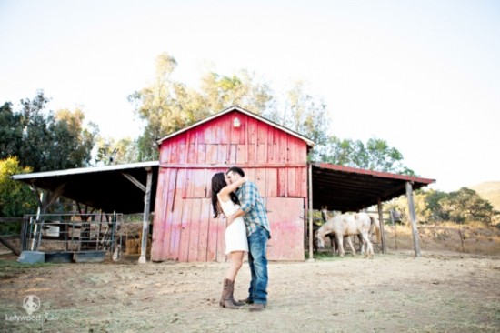 Rustic Bradford Ranch Engagement: Corina & Serge's Animal-Filled Photos