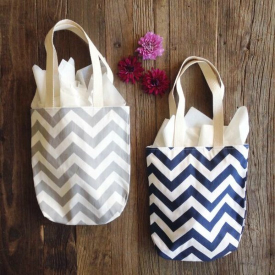 Chevron Bridesmaid Totes: Personalized & Affordable Gifts!